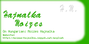 hajnalka moizes business card